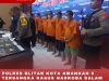 POLRES BLITAR KOTA AMANKAN 8 TERSANGKA KASUS NARKOBA DALAM OPERASI TUMPAS NARKOBA SEMERU 2024