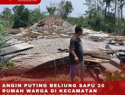 ANGIN PUTING BELIUNG SAPU 20 RUMAH WARGA DI KECAMATAN PONGGOK KABUPATEN BLITAR