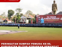 PERINGATAN SUMPAH PEMUDA KE-96, KABUPATEN BLITAR KOBARKAN SEMANGAT PEMUDA MEMBANGUN INDONESIA EMAS