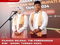 PILKADA SELESAI, TIM PEMENANGAN RINI – GHONI: TUNGGU HASIL REKAPITULASI KPU KABUPATEN BLITAR