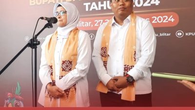 PILKADA SELESAI, TIM PEMENANGAN RINI – GHONI: TUNGGU HASIL REKAPITULASI KPU KABUPATEN BLITAR