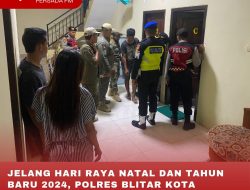 JELANG HARI RAYA NATAL DAN TAHUN BARU 2024, POLRES BLITAR KOTA KOMITMEN JAGA KAMTIBMAS
