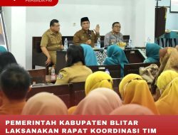 PEMERINTAH KABUPATEN BLITAR LAKSANAKAN RAPAT KOORDINASI TIM PERCEPATAN PENURUNAN STUNTING