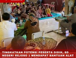 TINGKATKAN POTENSI PESERTA DIDIK, SD NEGERI REJOSO 1 MENDAPAT BANTUAN ALAT MUSIK PENUNJANG BELAJAR