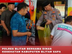 POLRES BLITAR BERSAMA DINAS KESEHATAN KABUPATEN BLITAR SAPA MASYARAKAT DI MASJID NURUL ISLAM DESA MOJOREJO, KECAMATAN WATES