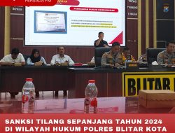 SANKSI TILANG SEPANJANG TAHUN 2024 DI WILAYAH HUKUM POLRES BLITAR KOTA MENCAPAI 9.745 PENGENDARA