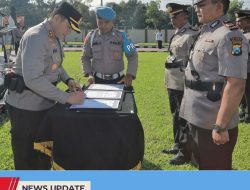 POLRES BLITAR GELAR SERTIJAB SEJUMLAH PERWIRA: KOMITMEN PENINGKATAN KINERJA DAN PELAYANAN PUBLIK