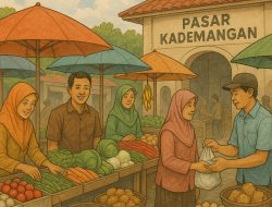PEDAGANG PASAR KADEMANGAN MENGELUH, MINTA PENERTIBAN PEDAGANG LIAR DI LUAR PASAR