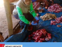 PEMOTONGAN HEWAN KURBAN DI KABUPATEN BLITAR CAPAI 3.164 TITIK, 442 RIBU KK TERIMA DAGING