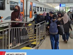 LONJAKAN PENUMPANG KERETA API DI DAOP 7 MADIUN SAAT LIBUR PANJANG IDUL ADHA CAPAI 25.956 ORANG
