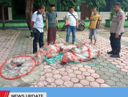 BALON UDARA JATUH DI ATAP MAN KOTA BLITAR, POLSEK SUKOREJO LAKUKAN TINDAKAN PENGAMANAN