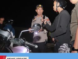 GELAR RAZIA POTENSI KAMTIBMAS DIWILAYAH HUKUMNYA, POLRES BLITAR AMANKAN 9 SEPEDA MOTOR