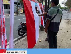 MARAK BENDERA ONE PIECE JELANG HUT RI KE 80, PENJUAL BENDERA MERAH PUTIH MENGAKU SEPI PEMINAT