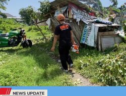 AKIBAT HUJAN ANGIN MEROBOHKAN POHON, BANGUNAN BANK SAMPAH DI KOTA BLITAR ALAMI KERUSAKAN