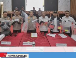 POLRES BLITAR BEKUK RESIDIVIS KAMBUHAN PELAKU 18 KASUS PENCURIAN DAN PERAMPASAN, MAYORITAS KORBAN PEREMPUAN