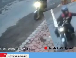 AKSI PENJAMBRETAN TEREKAM CCTV, KORBAN ENGGAN MELAPORKAN KARENA KALUNG YANG HILANG BARANG IMITASI