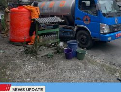 LONGSOR DI DESA TULUNGREJO SEBABKAN PIPA AIR BERSIH RUSAK, BPBD KABUPATEN BLITAR DROPPING AIR HINGGA PROSES PERBAIKAN SELESAI