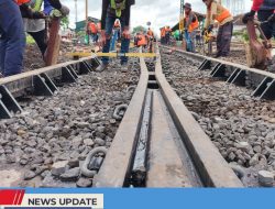 KAI DAOP 7 GANTI WESEL DI STASIUN BLITAR, UPAYA TINGKATKAN KESELAMATAN PERJALANAN