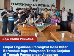 Empat Organisasi Perangkat Desa Blitar Berembuk Jaga Pelayanan Tetap Berjalan di Tengah Pengurangan Anggaran