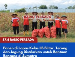 Panen di Lapas Kelas IIB Blitar, Terong dan Jagung Disalurkan untuk Bantuan Bencana di Sumatra