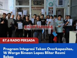 Program Integrasi Tekan Overkapasitas, 16 Warga Binaan Lapas Blitar Resmi Bebas