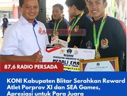 KONI Kabupaten Blitar Serahkan Reward Atlet Porprov XI dan SEA Games, Apresiasi untuk Para Juara