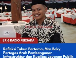 Refleksi Tahun Pertama, Mas Beky Pertegas Arah Pembangunan Infrastruktur dan Kualitas Layanan Publik