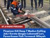 Pimpinan KAI Daop 7 Madiun Keliling Jalur Kereta dengan Lokomotif Lori, Pemeriksaan Fisik Termasuk Wilayah Blitar