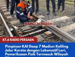 Pimpinan KAI Daop 7 Madiun Keliling Jalur Kereta dengan Lokomotif Lori, Pemeriksaan Fisik Termasuk Wilayah Blitar
