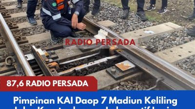 Pimpinan KAI Daop 7 Madiun Keliling Jalur Kereta dengan Lokomotif Lori, Pemeriksaan Fisik Termasuk Wilayah Blitar