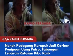 Nenek Pedagang Kerupuk Jadi Korban Penipuan Uang Palsu, Tabungan Lebaran Ratusan Ribu Raib