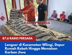 Longsor di Kecamatan Wlingi, Dapur Rumah Roboh Hingga Memakan Korban Jiwa