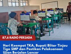 Hari Keempat TKA, Bupati Blitar Tinjau Tiga SMP dan Pastikan Pelaksanaan Ujian Berjalan Lancar