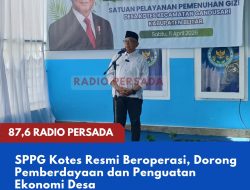 SPPG Kotes Resmi Beroperasi, Dorong Pemberdayaan dan Penguatan Ekonomi Desa