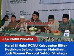Halal Bi Halal PCNU Kabupaten Blitar Hadirkan Seluruh Elemen Nahdliyin, Jadi Momen Perkuat Sektor Strategis