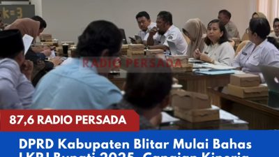 DPRD Kabupaten Blitar Mulai Pembahasan LKPJ Bupati 2025, Capaian Kinerja dan Efektivitas Anggaran OPD Jadi Fokus Utama