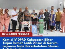 Komisi IV DPRD Kabupaten Blitar Tinjau Rumah Latih Dinsos di Garum, Layanan Anak Berkebutuhan Khusus Jadi Perhatian