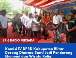 Komisi IV DPRD Kabupaten Blitar Dorong Dharma Santi Jadi Pendorong Ekonomi dan Wisata Religi