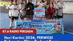 Hari Kartini 2026, PERWOSI Kabupaten Blitar Perkuat Peran Perempuan Lewat Kompetisi Futsal Putri se-Blitar Raya