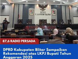 DPRD Kabupaten Blitar Sampaikan Rekomendasi atas LKPJ Bupati Tahun Anggaran 2025