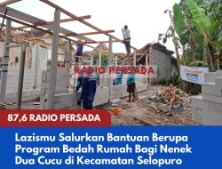 Lazismu Salurkan Bantuan Berupa Program Bedah Rumah Bagi Nenek Dua Cucu di Kecamatan Selopuro