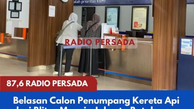Belasan Calon Penumpang Kereta Api dari Blitar Menuju Jakarta Batal Berangkat Hari Ini