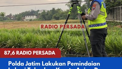 Polda Jatim Lakukan Pemindaian Lokasi Tabrakan Kereta Api vs Dump Truk di Blitar Menggunakan Metode TAA
