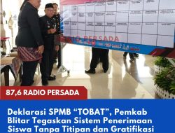 Deklarasi SPMB “TOBAT”, Pemkab Blitar Tegaskan Sistem Penerimaan Siswa Tanpa Titipan dan Gratifikasi