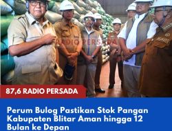 Perum Bulog Pastikan Stok Pangan Kabupaten Blitar Aman hingga 12 Bulan ke Depan