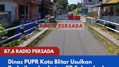 Dinas PUPR Kota Blitar Usulkan Perbaikan Jembatan CR Sukandar ke Pemerintah Pusat, Ditargetkan Perbaikan pada Juni 2026
