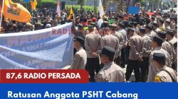 Ratusan Anggota PSHT Cabang Kabupaten Blitar Gelar Aksi Damai, Desak Penanganan Organisasi Ilegal