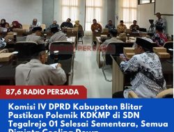 Komisi IV DPRD Kabupaten Blitar Pastikan Polemik KDKMP di SDN Tegalrejo 01 Selesai Sementara, Semua Diminta Cooling Down