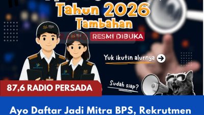 Ayo Daftar Jadi Mitra BPS, Rekrutmen Petugas Sensus Ekonomi 2026 di Kabupaten Blitar Resmi Dibuka