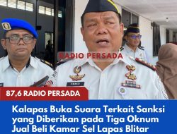 Kalapas Buka Suara Terkait Sanksi yang Diberikan pada Tiga Oknum Jual Beli Kamar Sel Lapas Blitar